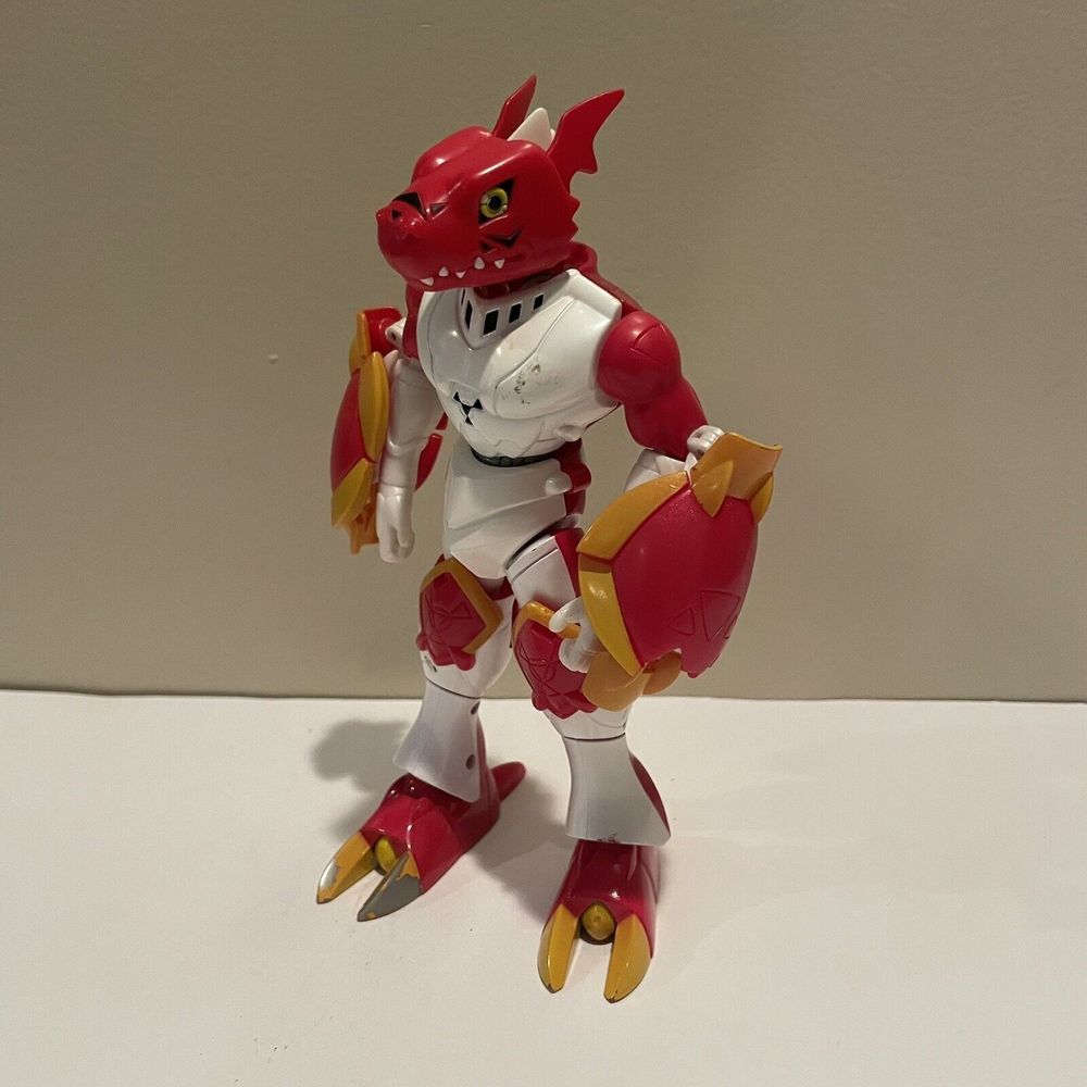 Digimon Digivolving Guilmon Into‎ Gallantmon Action Figure Bandai 2002